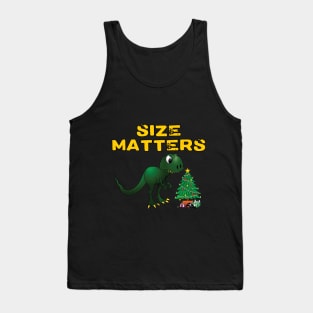 Size matters T-rex Christmas Tank Top